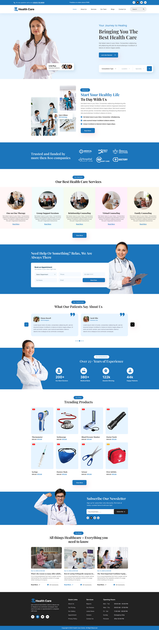 Health Care WordPress Theme