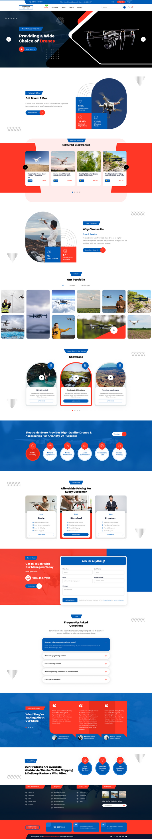 Aerial Drone WordPress Theme