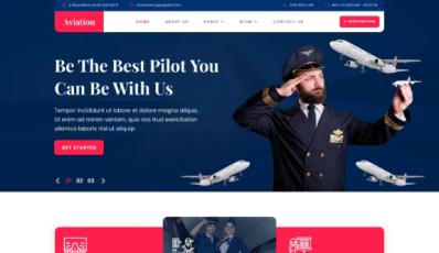 Aviation Industry WordPress Theme