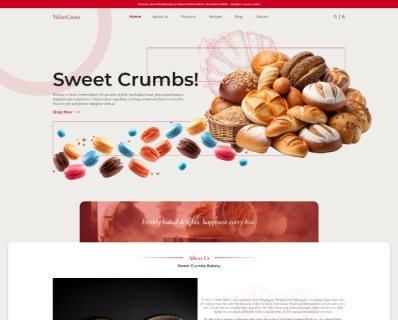 Free Bakery WordPress Theme