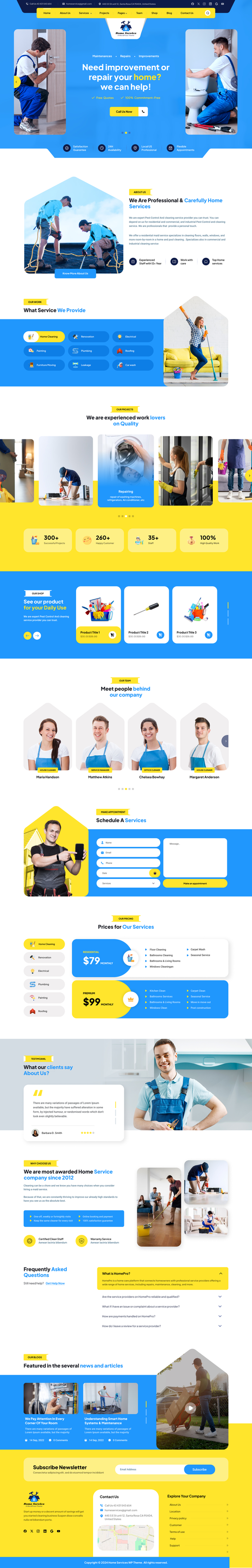 Cleaning Services WordPress Theme