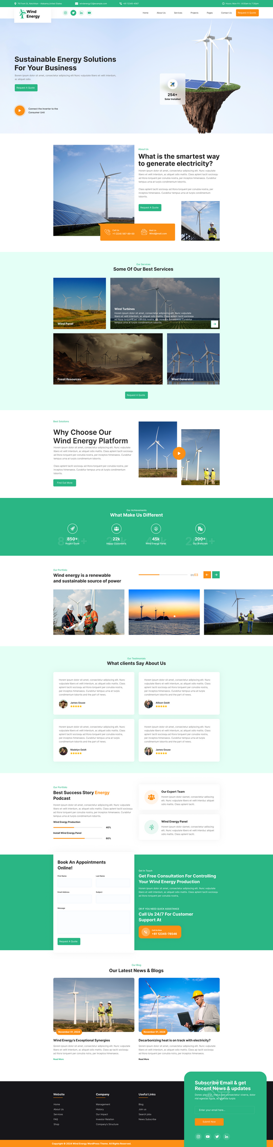 Energy WordPress Theme