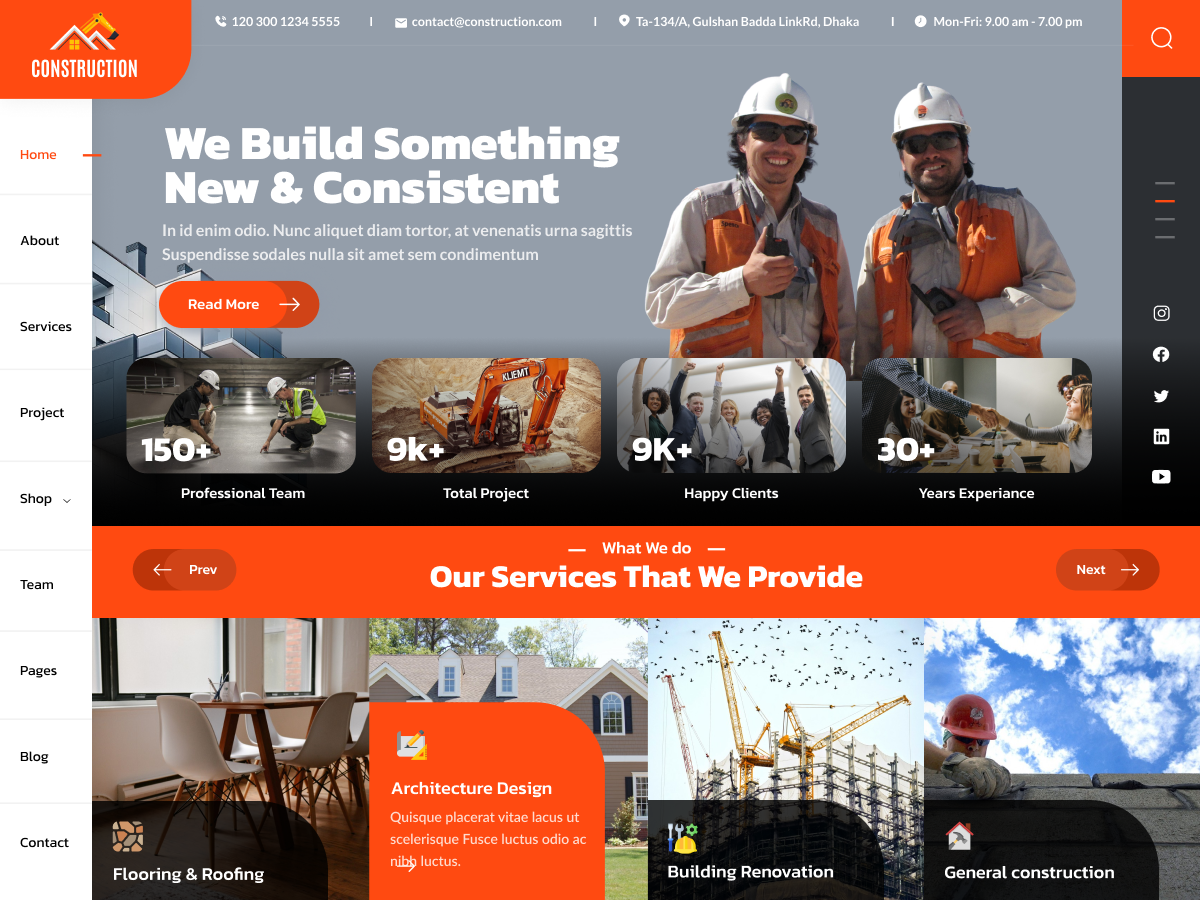 Free Architect WordPress Theme