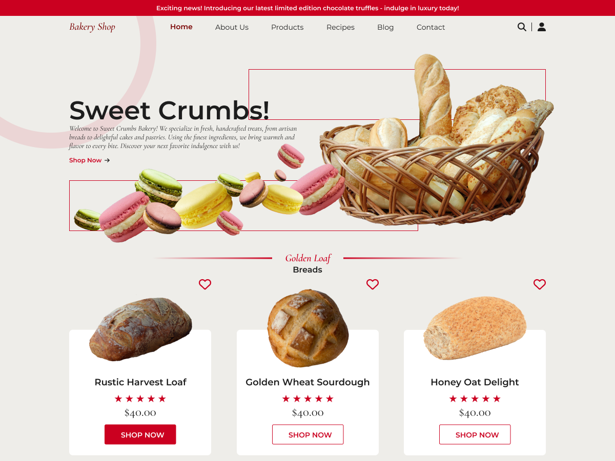 Free Bakery WordPress Theme