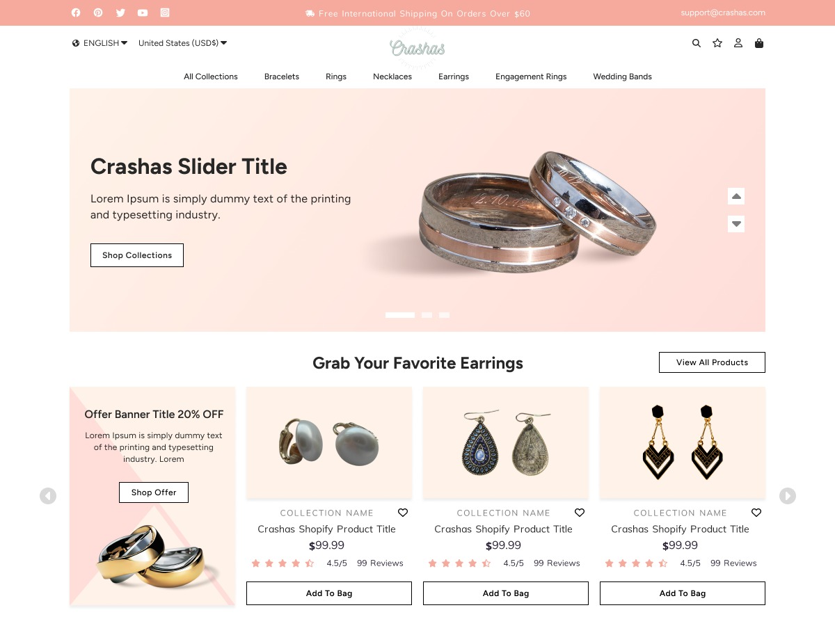 Free Jewellery WordPress Theme