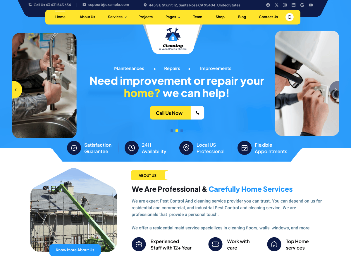 Free Maintenance WordPress Theme