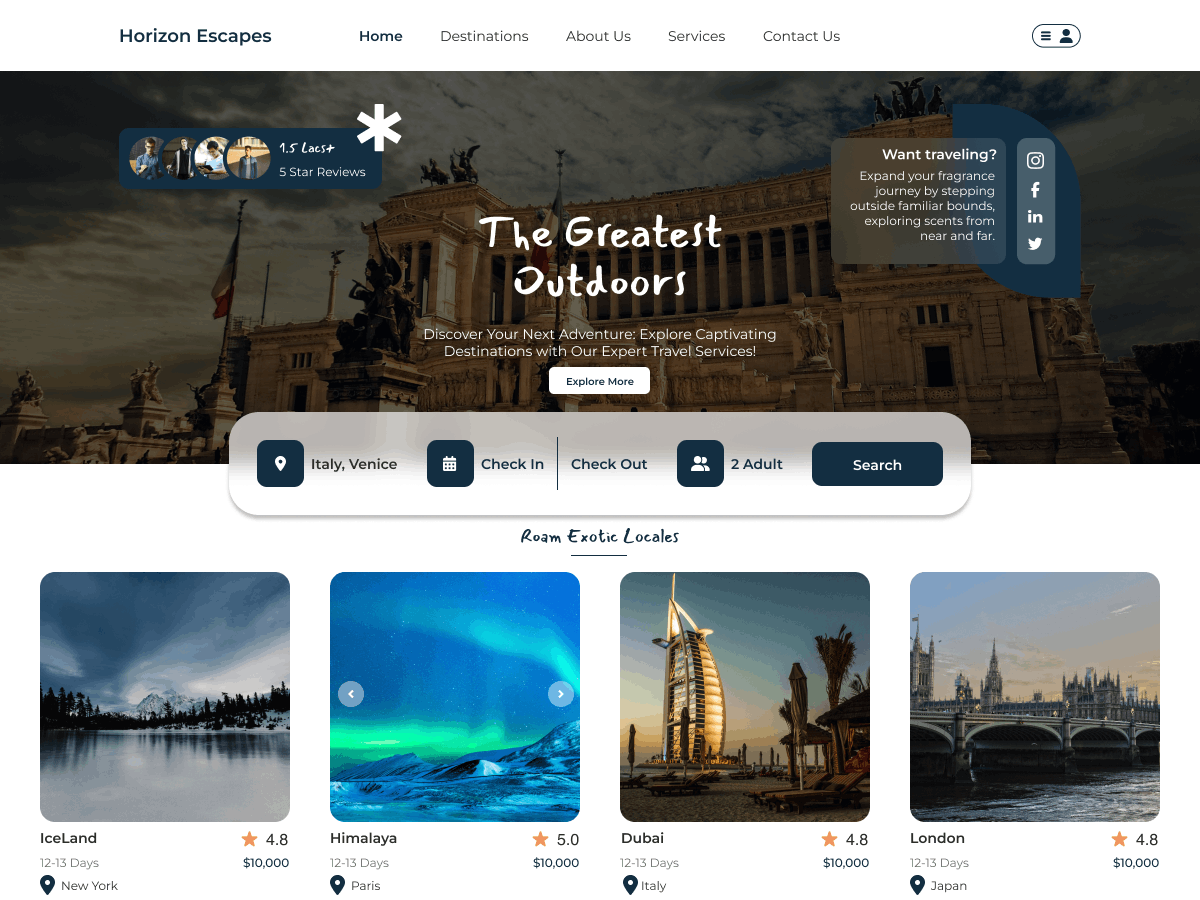 Free Travel WordPress Theme