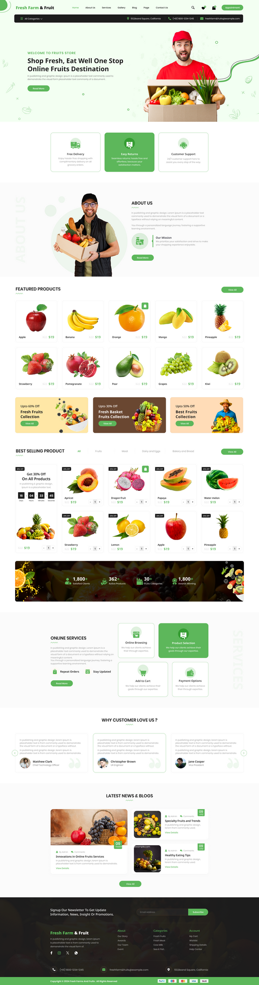 Premium Fruits WordPress Theme