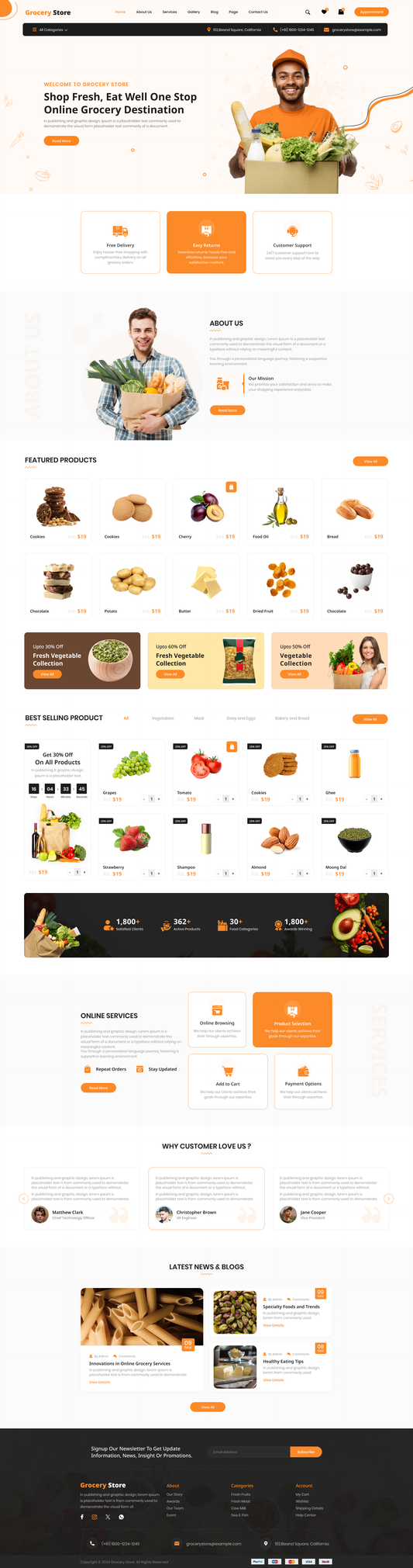 Grocery Store WordPress Theme