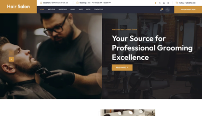 Hair Salon WordPress Theme