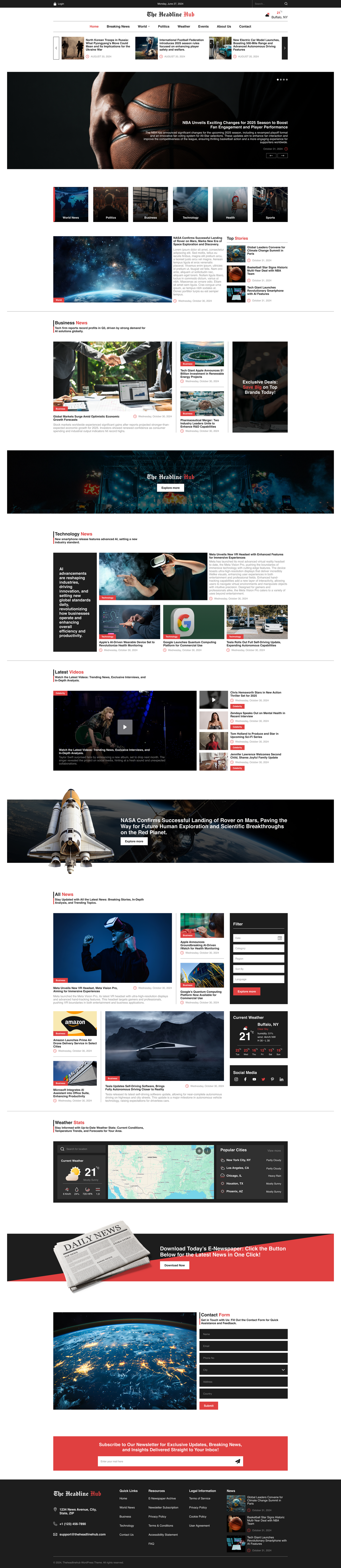 News Channel WordPress Theme