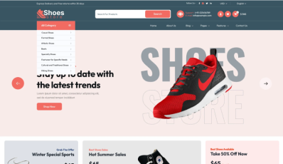 Stylish Sneakers WordPress Theme